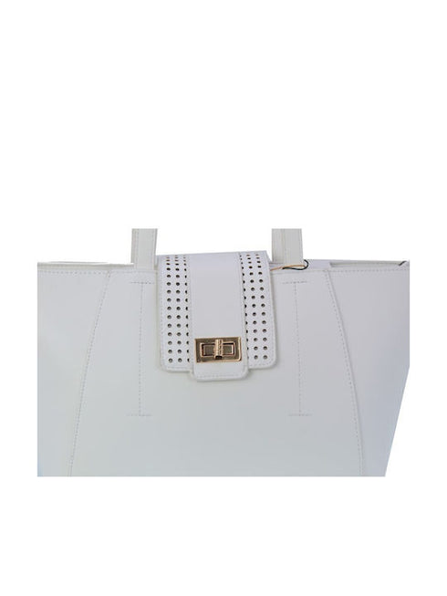 Verde Γυναικεία Τσάντα Ώμου 16-6335 Λευκό